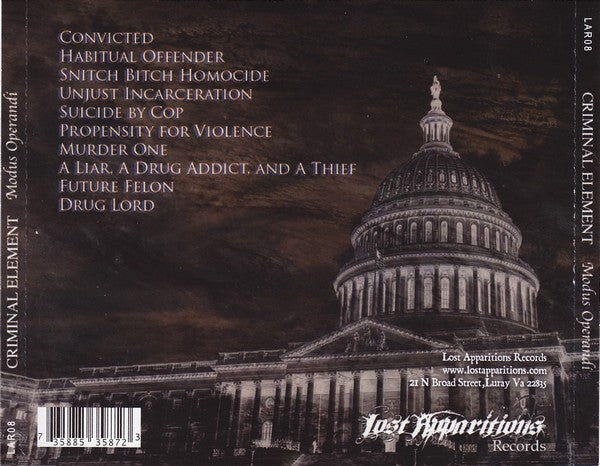 Criminal Element (2) : Modus Operandi  (CD, Album)