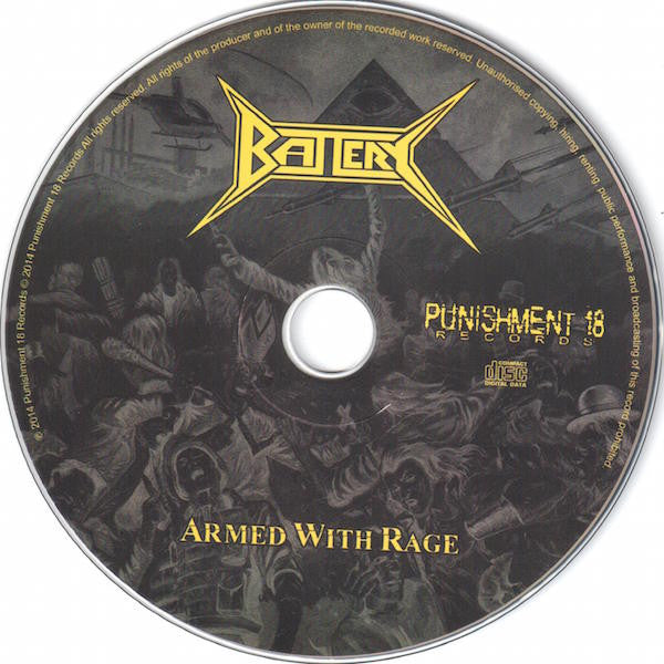 Battery (5) : Armed With Rage (CD, Album)