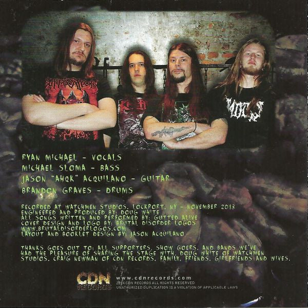Gutted Alive : Culmination Of Mutilation (CD, Album)