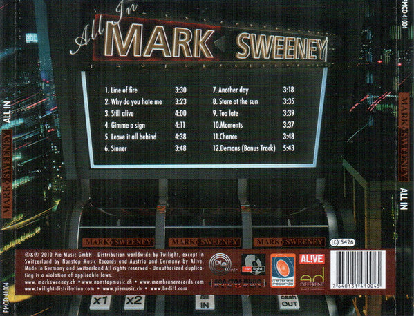Mark Sweeney : All In (CD)