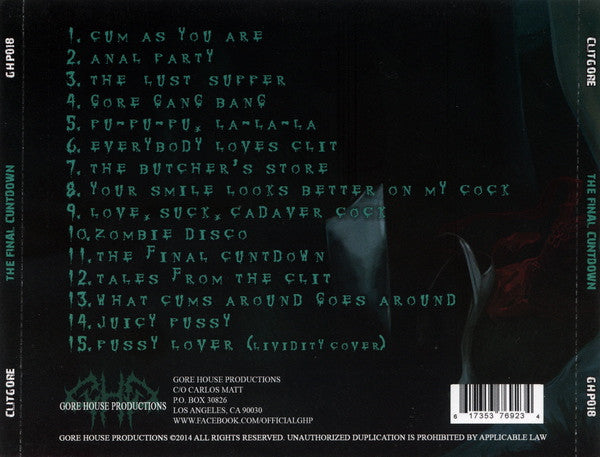 Clitgore : The Final Cuntdown (CD, Album)
