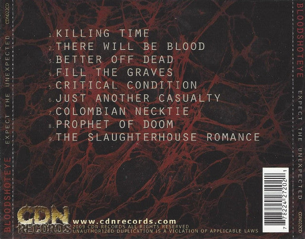 Bloodshoteye : Expect The Unexpected (CD, Album, Ltd)
