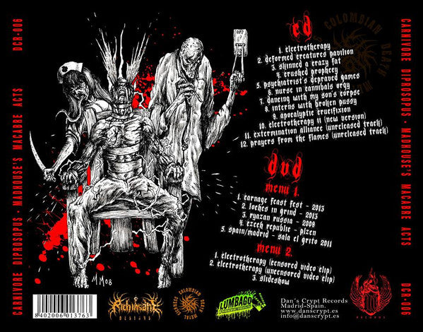 Carnivore Diprosopus : Madhouse's Macabre Acts (CD, Album, Ltd, RE, RM + DVD)