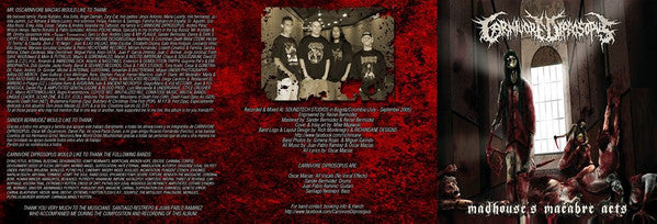 Carnivore Diprosopus : Madhouse's Macabre Acts (CD, Album, Ltd, RE, RM + DVD)