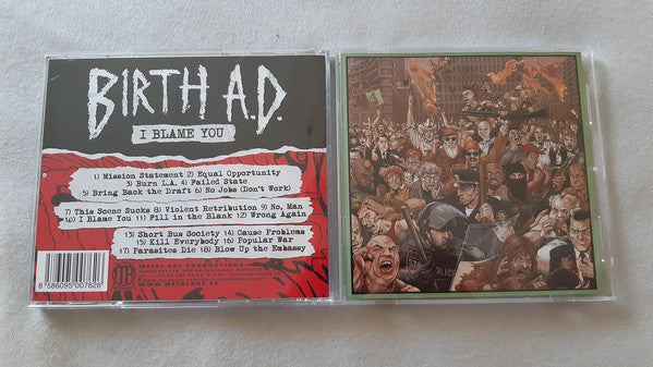 Birth A.D. : I Blame You (CD, Album)
