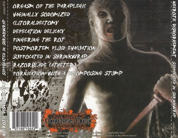 Necrotic Disgorgement : Suffocated In Shrinkwrap (CD, Album, RE, RM)