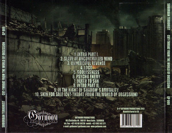Suburban Terrorist : Cut-Throat From The World Of Obsession (CD, Album)
