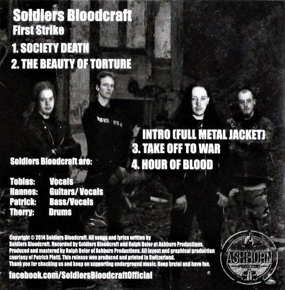 Soldiers Bloodcraft : First Strike (CD, EP, Sli)