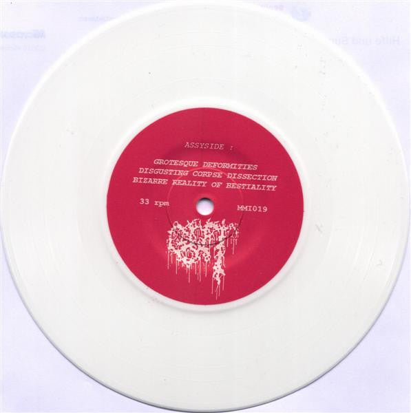 Gut : Pussyfied - Assyfied (7", EP, Ltd, Whi)