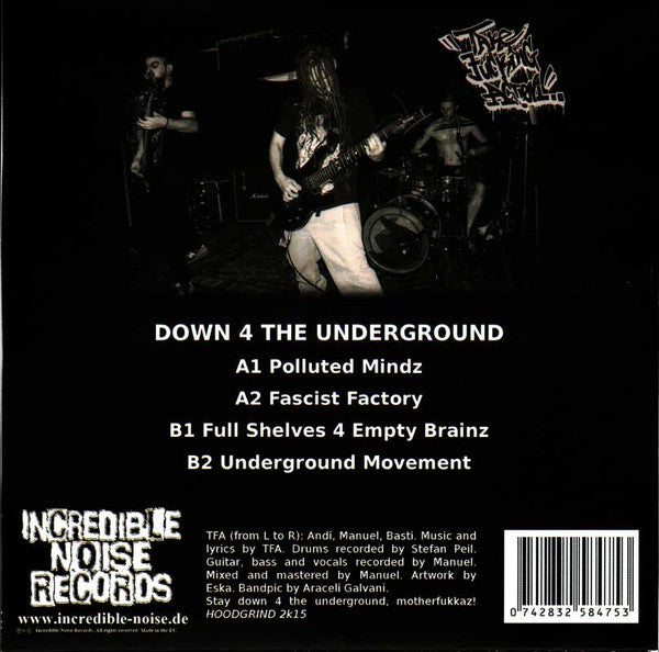 Take Fucking Action : Down 4 The Underground Ep (7", EP, Ltd, Red)