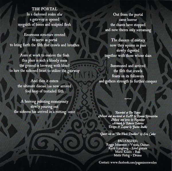 Paganizer : The Portal  (7", EP, Ltd)