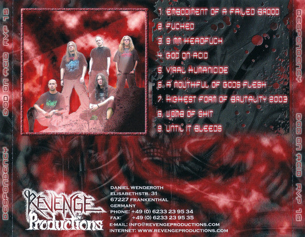 Despondency : God On Acid (CD, Album, RP)