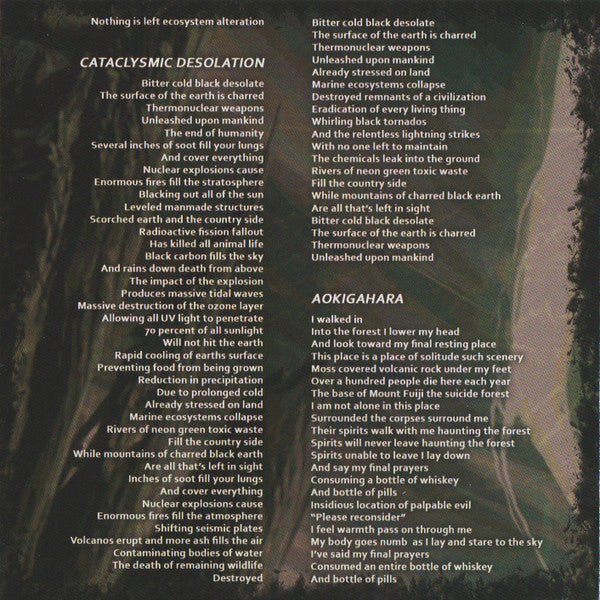 Face Of Oblivion : Cataclysmic Desolation (CD, Album)