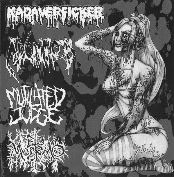 Kadaverficker / Mixomatosis / Mutilated Judge / El Muermo : Kadaverficker / Mixomatosis / Mutilated Judge / El Muermo (7", EP, Num)