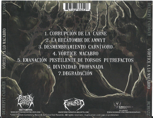 Decrepit Cadaver : Vórtice A Lo Macabro (CD, Album, CD )